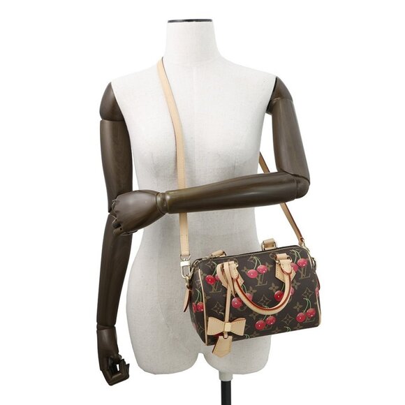 LOUIS VUITTON LV × TM Speedy Bandouliere Size 20 Monogram Cherry Red M13094 - Picture 4 of 16